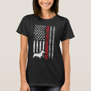 Mannen wereld beste dachshund pap Amerikaanse U T-shirt