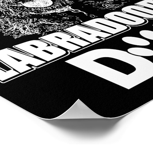 Mannen Wereld beste labradoele pa Dog Owner Poster (Hoek)