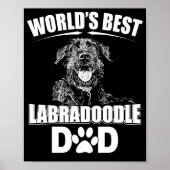 Mannen Wereld beste labradoele pa Dog Owner Poster (Voorkant)