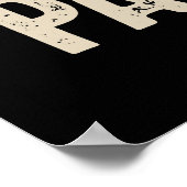 Mannen wereld beste Papaw Grandpa Gift Poster (Hoek)