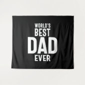 Mannen wereld beste vader ooit wandkleed (Voorkant (horizontaal))