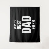 Mannen wereld beste vader ooit wandkleed (Voorkant)