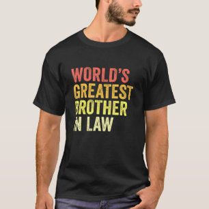 Mannen wereld het grootst in wetgeving broederlijk t-shirt