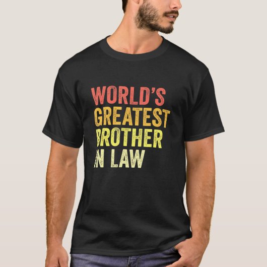 Mannen wereld het grootst in wetgeving broederlijk t-shirt (Voorkant)