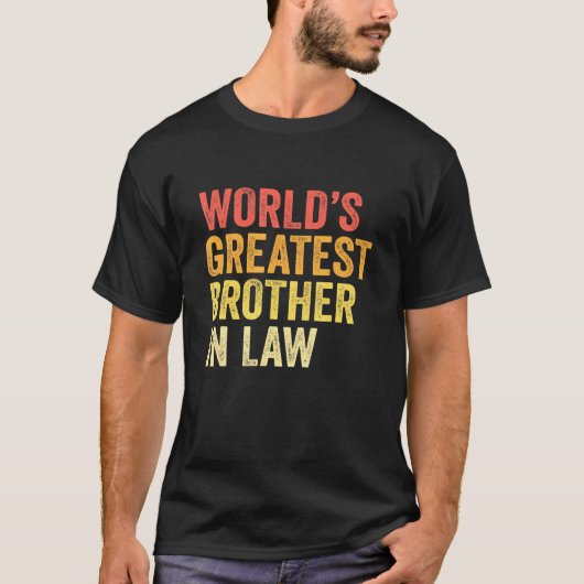Mannen wereld het grootst in wetgeving broederlijk t-shirt (Voorkant)