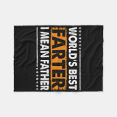 Mannen werelden Beste boer ik bedoel vaderdag Fleece Deken (Voorkant (Horizontaal))