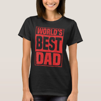 Mannen Werelden Beste Pap Vader Dag Quote Gezegde  T-shirt