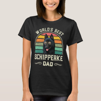 Mannen werelden Beste Schipperke Papa T-shirt