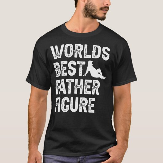 Mannen Werelden Beste Vader Figuur Papa Bod Vaders T-shirt (Voorkant)