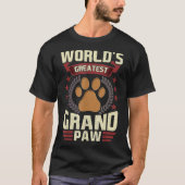 Mannen werelden grootst opa Shirt Grand Paw Dog L (Voorkant)