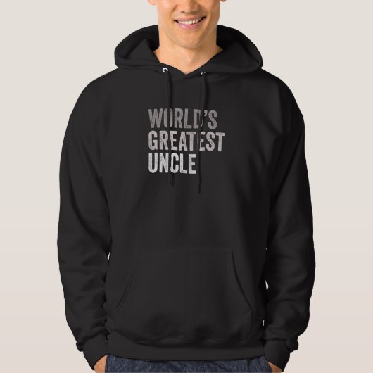 Mannen werelden grootste oom hoodie (Voorkant)