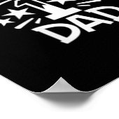 Mannen Werelden Nummer 1 Dad Minimal Emblem Vader Poster (Hoek)