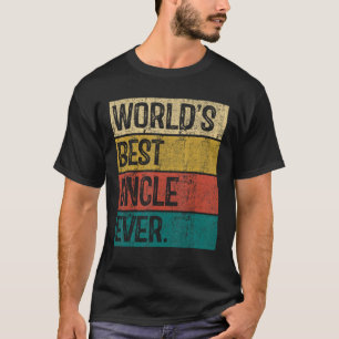 Mannen Werelds Beste Oom Ooit Vintage Vader Vaderd T-shirt