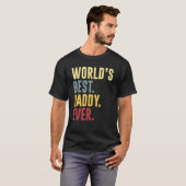 Mannen wereld's beste papa ooit Shirt grappige vad (Voorkant volledig)