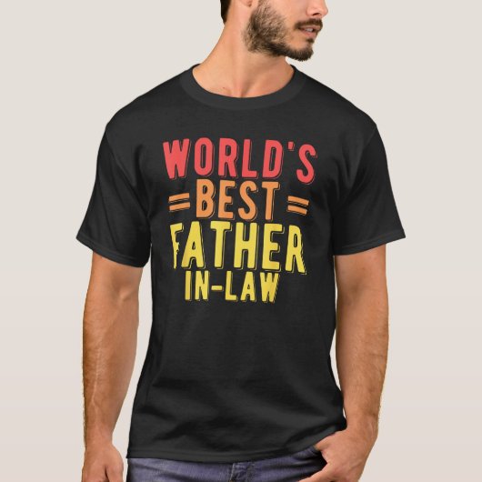 Mannen Werelds Beste Schoonvader Schoondochter T-shirt (Voorkant)