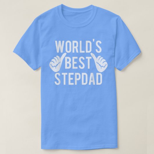 Mannen wereld's beste stap pa T shirt - Grote vade (Design voorkant)