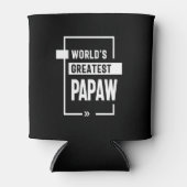 Mannen wereld's grootste papaw Gift Blikjeskoeler (Voorkant)