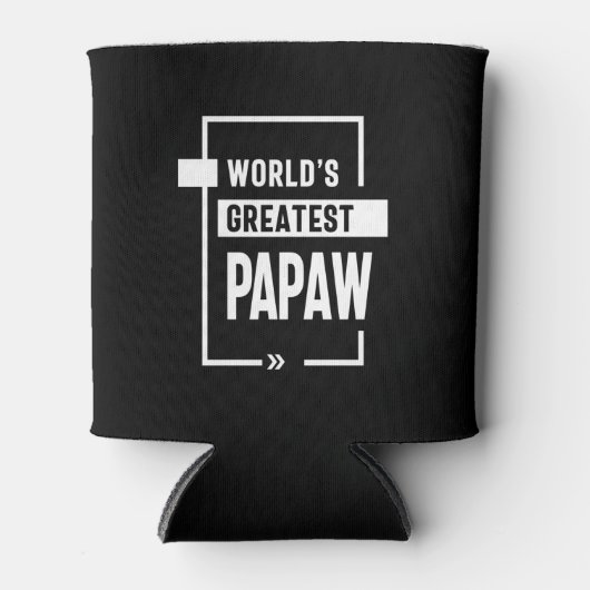 Mannen wereld's grootste papaw Gift Blikjeskoeler (Voorkant)
