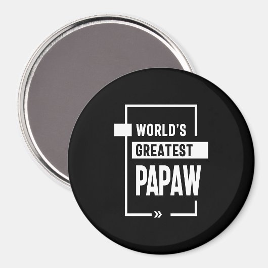 Mannen wereld's grootste papaw Gift Magneet (Voorkant / Achterkant)