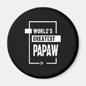 Mannen wereld's grootste papaw Gift Magneet (Voorkant)