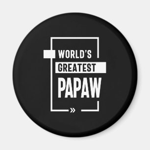 Mannen wereld's grootste papaw Gift Magneet