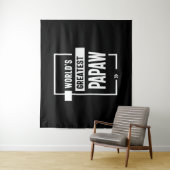 Mannen wereld's grootste papaw Gift Wandkleed (In situ)