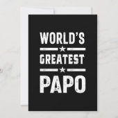 Mannen wereld's grootste papo Funny - Vaderdag Bedankkaart (Voorkant)