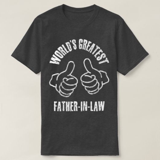 Mannen wereld's grootste vaderInLaw (VERTROUWD) T-shirt (Design voorkant)