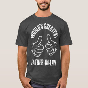 Mannen wereld's grootste vaderInLaw (VERTROUWD) T-shirt