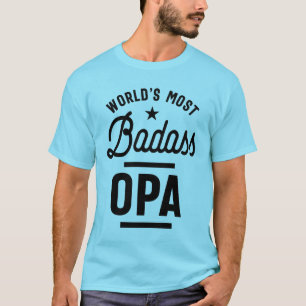 Mannen wereld's meest Badass Opa Grandpa Gift T-shirt