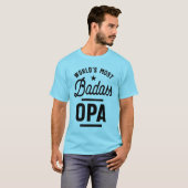 Mannen wereld's meest Badass Opa Grandpa Gift T-shirt (Voorkant volledig)