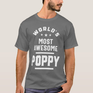 Mannen wereld's meest Geweldige papaver cadeau T-shirt
