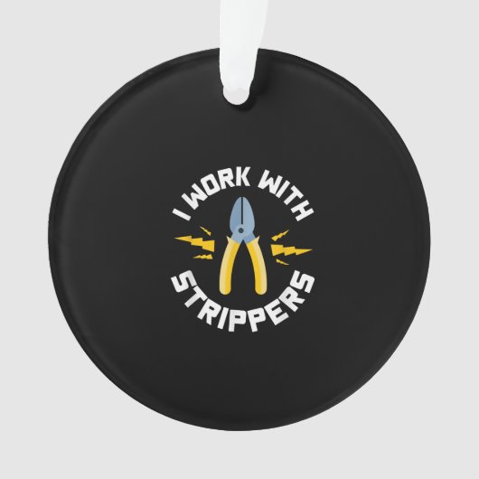 Mannen werk ik met de Electricische Unie Ornament (voorkant)