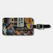 Mannen werken bagagelabel (Voorkant horizontaal)