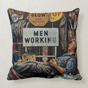 Mannen werken kussen