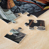 Mannen werken legpuzzel (Zijkant)