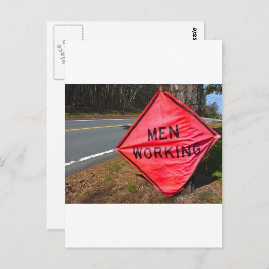 MANNEN WERKGROEP BRIEFKAART (Voorkant / Achterkant)