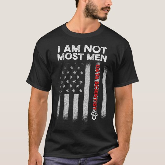 Mannen wetenschappen gegevens Meest Man Data Scien T-shirt (Voorkant)