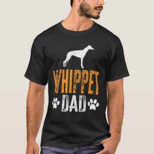 Mannen Whippet Papa Gift Dog Papa Whippet Vader Da T-shirt