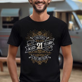 Mannen whisky 21ste verjaardag t-shirt