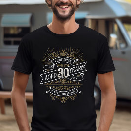 Mannen whisky 30e verjaardag t-shirt