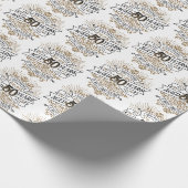 Mannen whisky 50ste verjaardag cadeaupapier (Hoek)