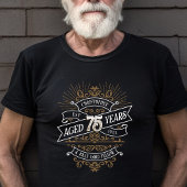 Mannen whisky 75ste verjaardag t-shirt