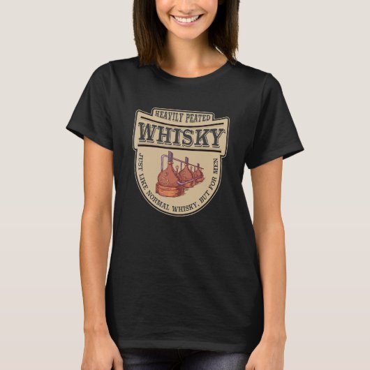 Mannen Whisky Drink Quote T-shirt (Voorkant)