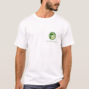 Mannen White Basic Atheopagan T-shirt