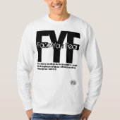 Mannen White "Face Your Feys" T-shirt (Voorkant)