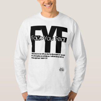 Mannen White "Face Your Feys" T-shirt