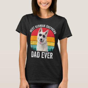 Mannen-White German Shepherd Dad  Dog Owner T-shirt