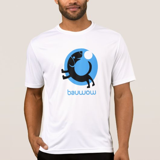 Mannen White Spork Athletic Shirt (Voorkant)