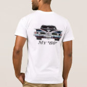 Mannen White T-Shirt, 1960 Chevrolet Bel-Air Sedan T-shirt (Achterkant)